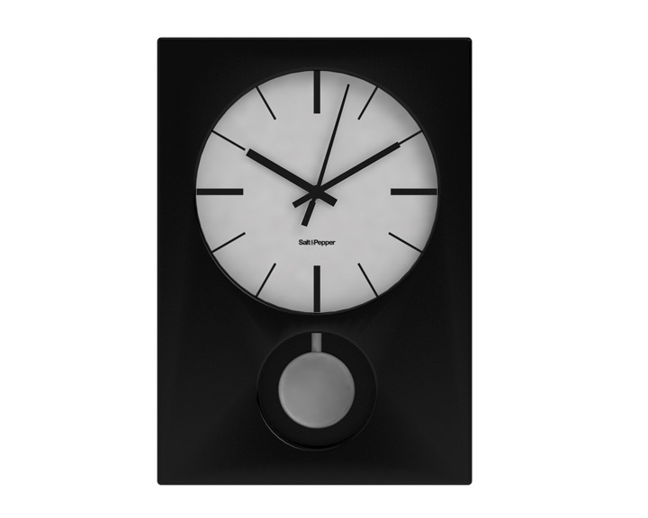 03. S&P Zone Black Mantel Tick Tock Clock
