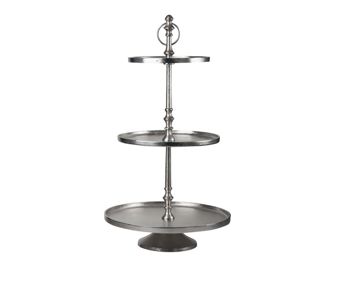 11. Natural Finish Babel Cake Stand 3 Tier