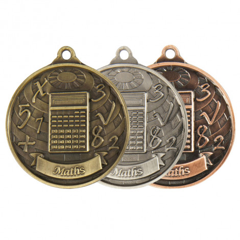 Maths Global Sculptured Medal