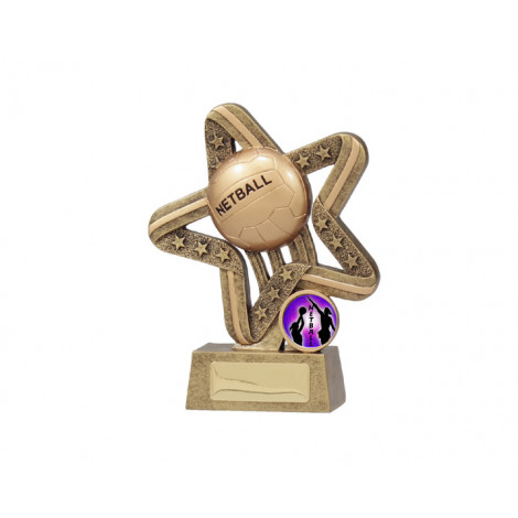 14. Small Netball Stars Resin Trophy