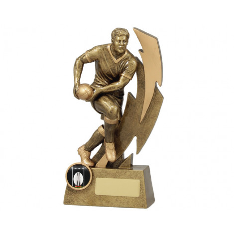 85. Medium Rugby Player 'Shazam' Series Resin Trophy