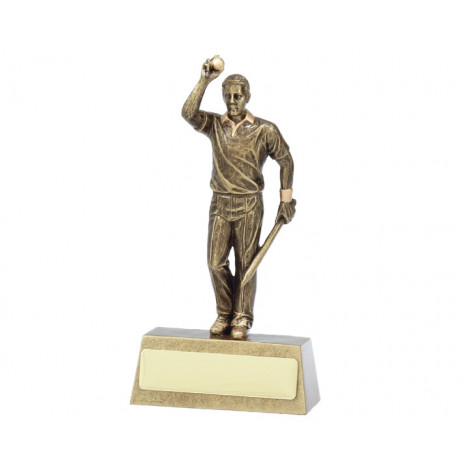 A122. X-Large Cricket Bowler 'Hero' Resin Trophy