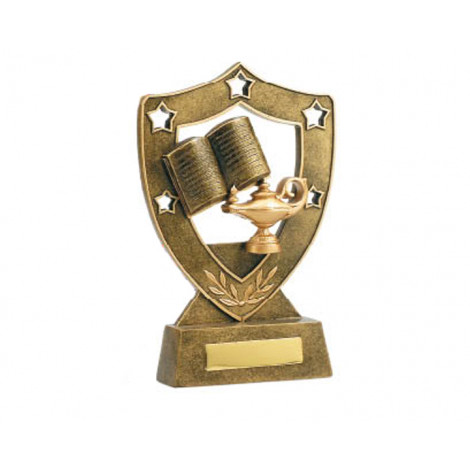 Academic Education Shield & Star Resin Trophy