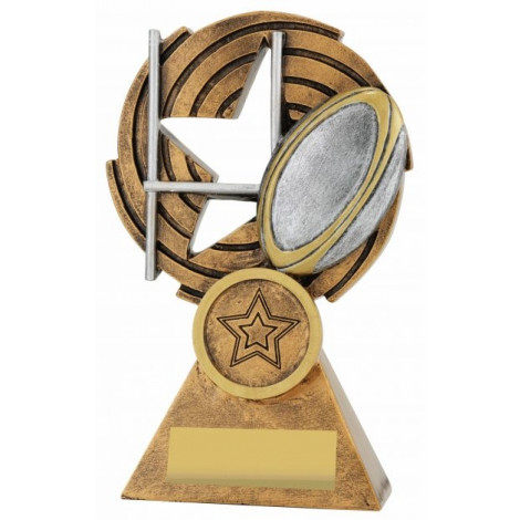 Rugby Twister Trophy inc button