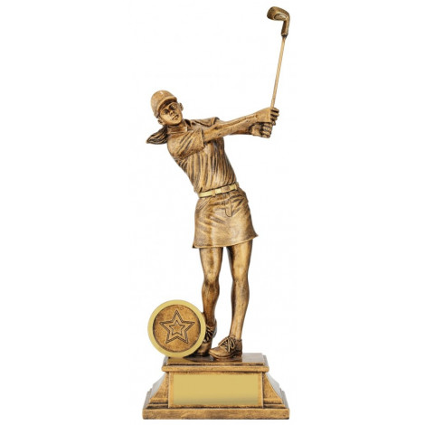 Golf Female Elite Trophy inc button