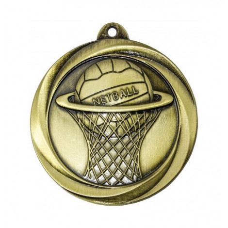 Netball Medal Econo Sculptured 
