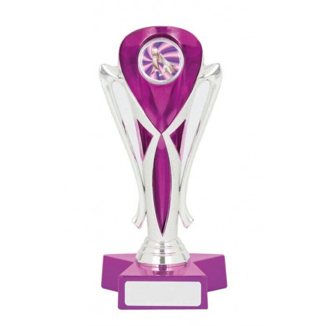 Trophy Cup, Purple & Silver