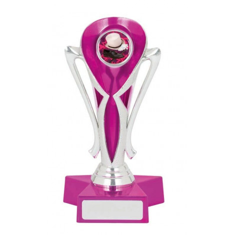 Trophy Cup, Pink & Silver