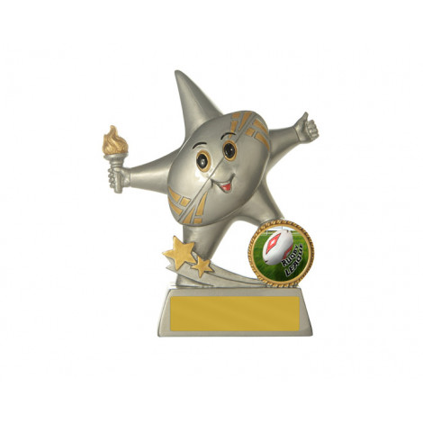 15. Rugby Little Star Series Resin Trophy