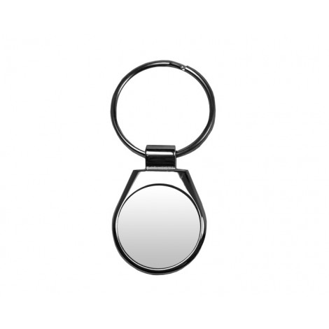 16. Shiny Stainless Steel Round Keyring
