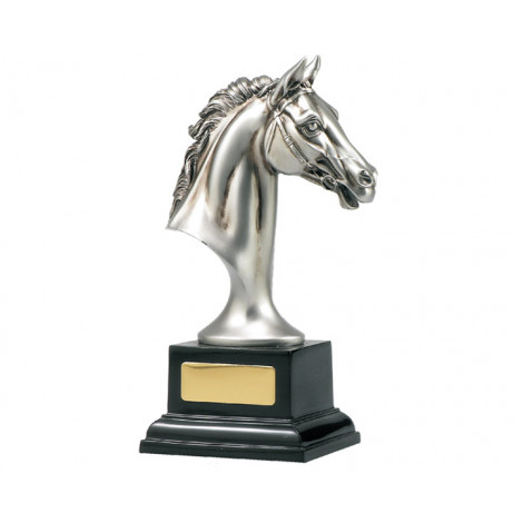 09. Horse Head on Black Base Trophy