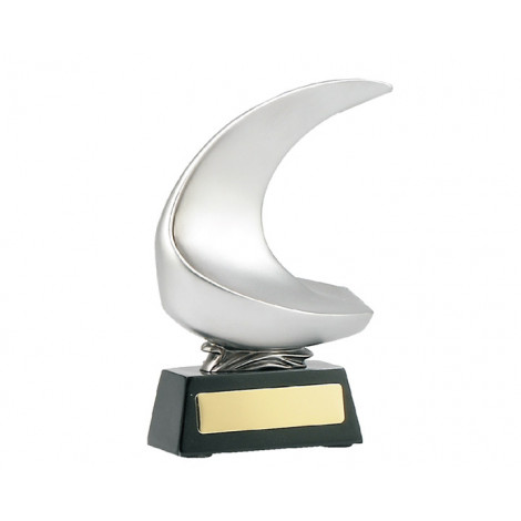 02. Large Sailing Boat Abstract Resin Trophy