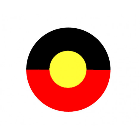 Australia - Aboriginal Flag Acrylic Button