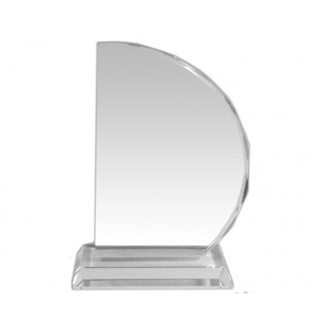 Small Classic Clear Glass Sail Award, 180mm