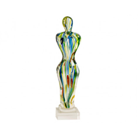 26. Coloured Glass Achievement Figurine