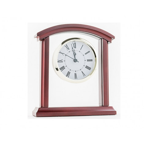 14. Glass & Wooden Clock