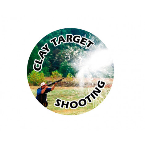 Clay Target Shooting Acrylic Button