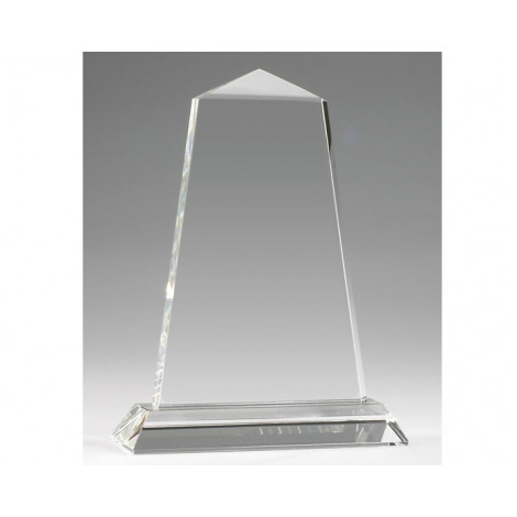 A184. Medium Clear Crystal Tower Award