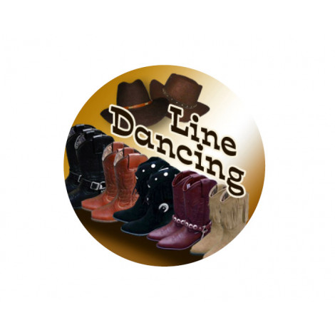 Dance - Line Dancing Acrylic Button