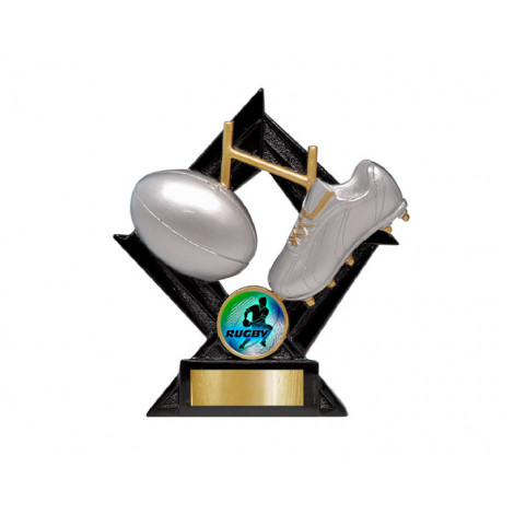 13. Medium Rugby League Diamond Resin Trophy