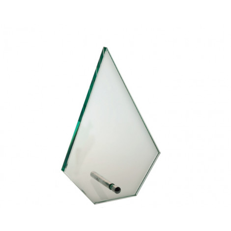 76. Large Arrow Jade Glass Award, 215mm