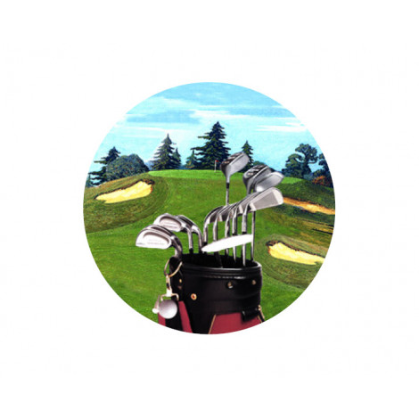 Golf Acrylic Button