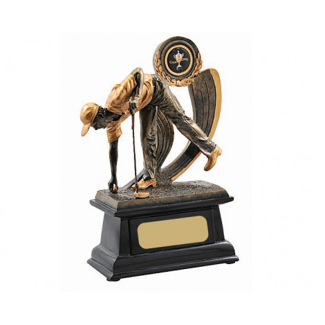 77. Medium Golfer Resin Trophy