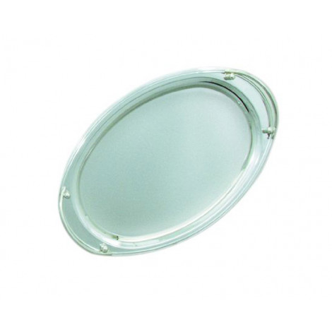 07. Stainless Steel Oval Tray with Handles