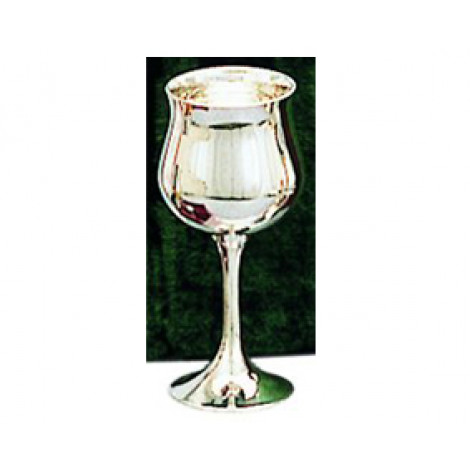 19. Silver Tulip Goblet, 6.5"