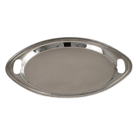 04. Oval Nickel Plated Brass Tray