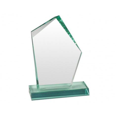 A126. Large Jade Glass Abstract Award