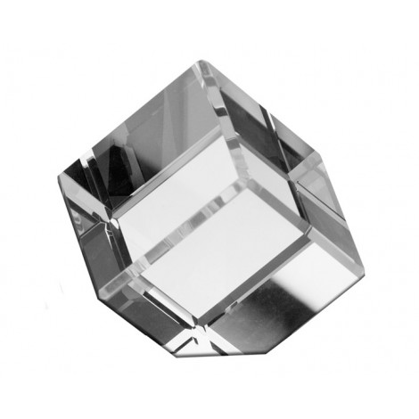 Crystal Cube with Bevelled Edge