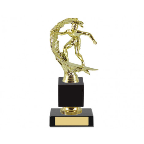 02. Surfing Figure, Olympia Blue Base Trophy