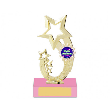 10. Gold Star 1" Holder, Olympia Pink Base