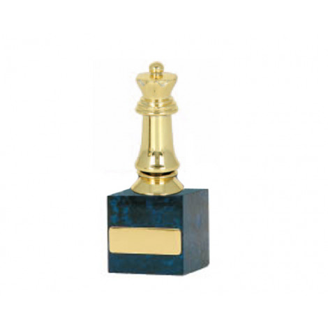 08. Chess Figure, Blue Marble Base