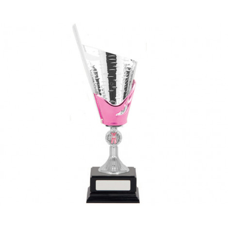 Silver/Pink Cup, Black Base