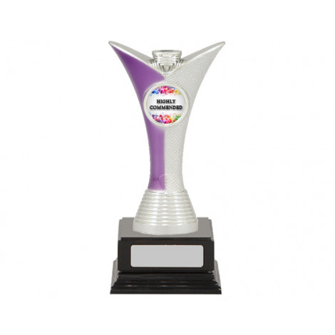Achievement Purple/Silver Trophy, Black Base