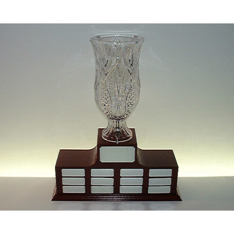 Acrylic Cup, Tiered Wooden Base Self-standing Perpetual