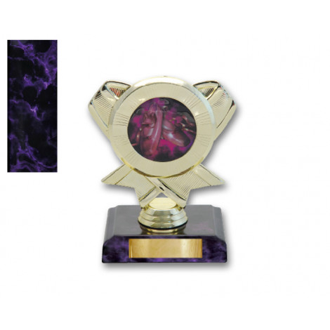 08. Ballet Ribbon 2" Holder Purple Colour Trophy