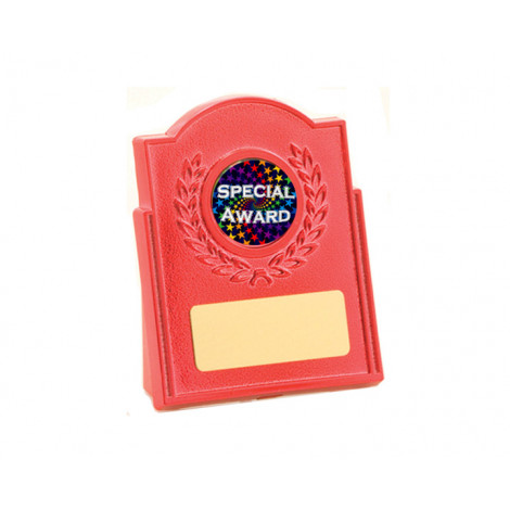 04. Small Red Plastic Stand, 1" Holder