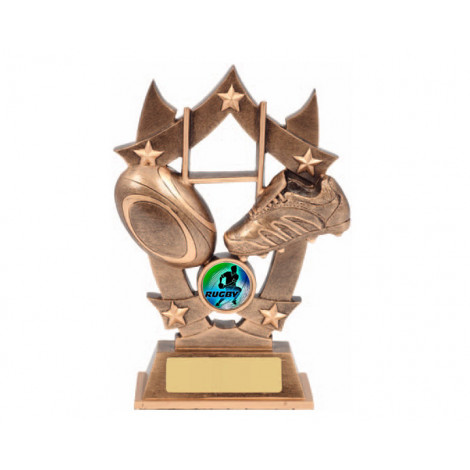 88. Medium Rugby Union Resin Trophy