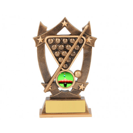 17. Small Billiards Star Resin Trophy