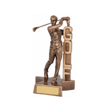 06. Medium Male Golf Resin Trophy