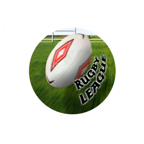 Rugby Acrylic Button