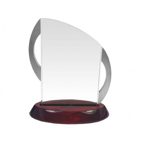 A121. Large Premium Timber and Glass Award, 205mm