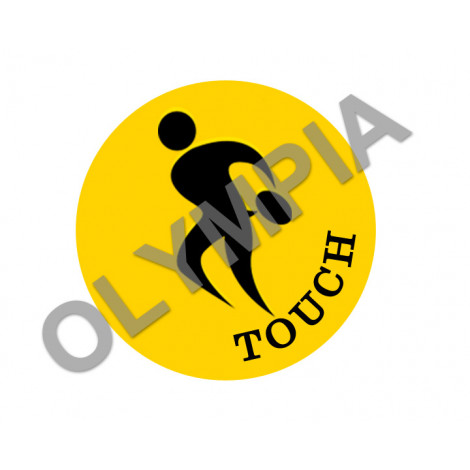 Touch Football Acrylic Button