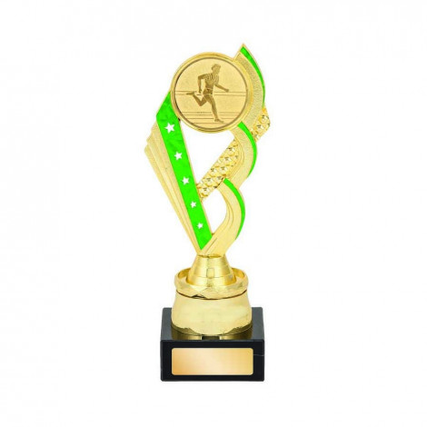 Athletics / Track Green Column Trophy