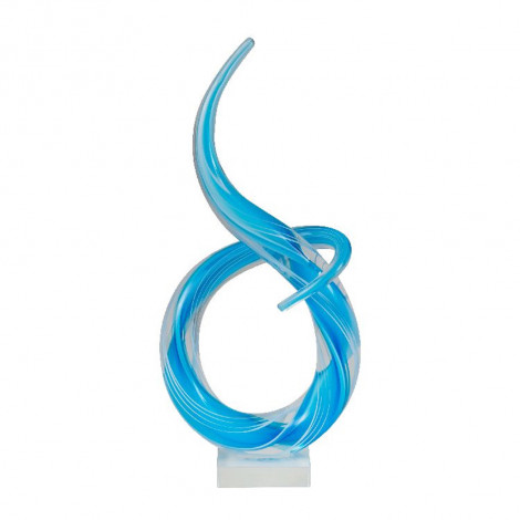 Coloured Glass Loop, Blue