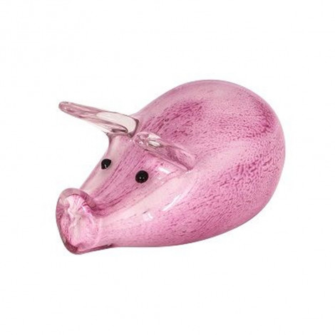 Coloured Miniature Glass Pig
