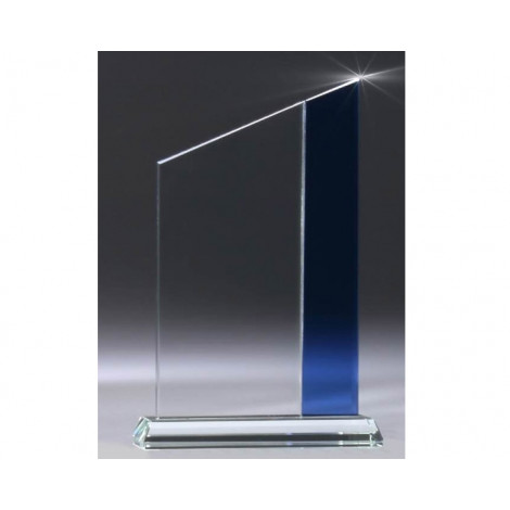 Clear & Blue Glass Stripe 